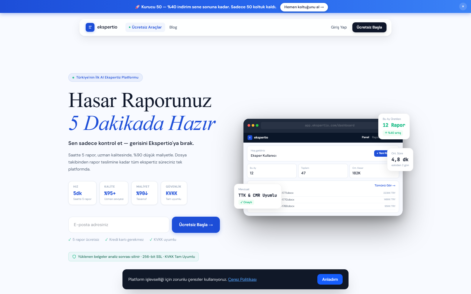 ekspertio.com — hasar raporunuz 5 dakikada hazır